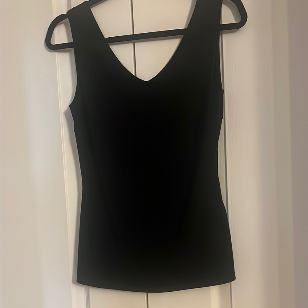 Joseph Ribkoff Black V-Neck Sleeveless Tank Top